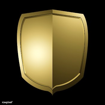 Golden Baroque shield elements vector | Free stock vector - 535339