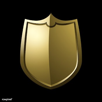 Golden Baroque shield elements vector | Free stock vector - 535406