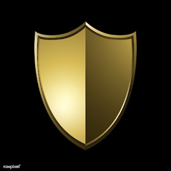 Golden Baroque shield elements vector | Free stock vector - 535424
