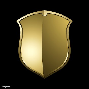Golden Baroque shield elements vector | Free stock vector - 535429