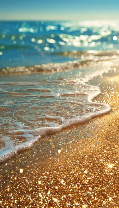 Golden Beach Waves at Sunset Golden Beach Waves at Sunset