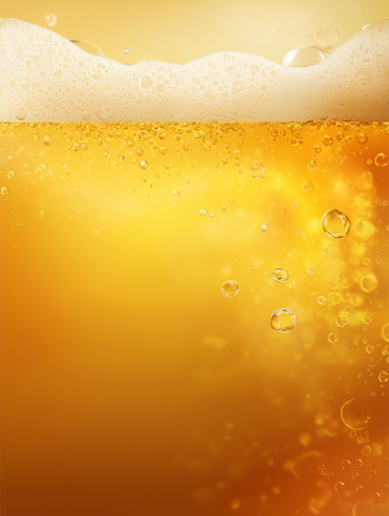 Golden Beer Background with Foam