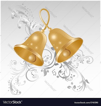 Golden bells vector image