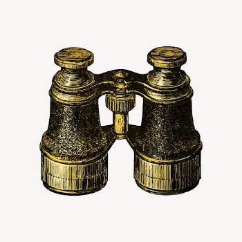 Golden binoculars, vintage travel object | Free Photo Illustration - rawpixel