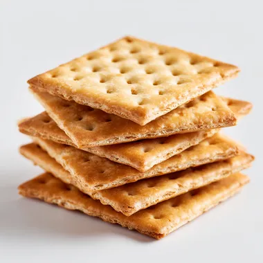 Golden-Brown Square Crackers Stack Golden-Brown Square Crackers Stack