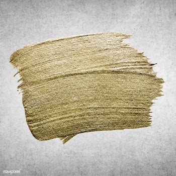 Golden brush stroke | Free stock vector - 680949