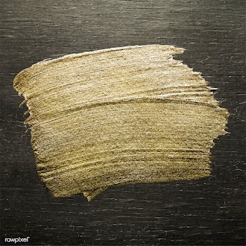 Golden brush stroke | Free stock vector - 680971