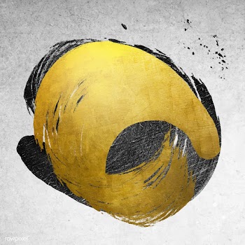 Golden brush stroke | Free stock vector - 680989