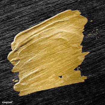 Golden brush stroke | Free stock vector - 680997