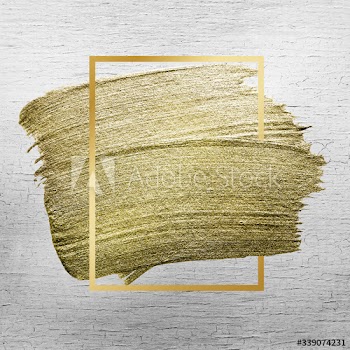 Golden brush stroke texture