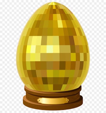 Golden Buddha Angry Birds Seasons Sphere Within Sphere Egg Statue - Golden Eeaster Egg Statue Transparent PNG Clip Art Image 