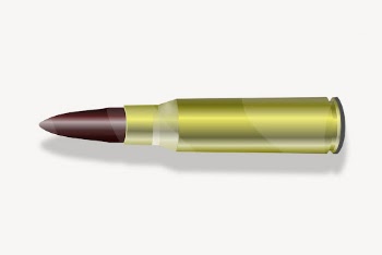 Golden bullet clipart, illustration vector. | Free Vector - rawpixel