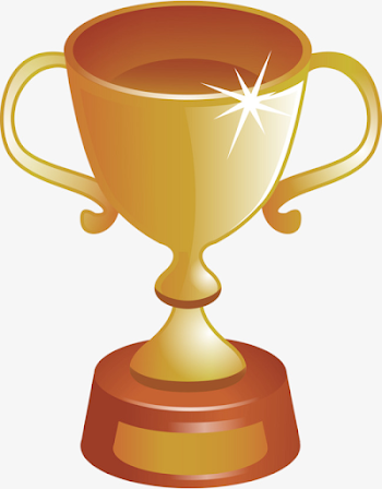 Golden Cartoon Trophy Decorative Patterns, Cartoon Clipart, Trophy ...