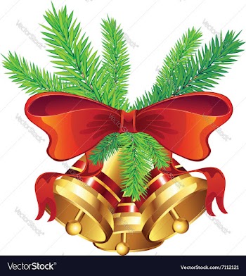 Golden Christmas Bell7 vector image