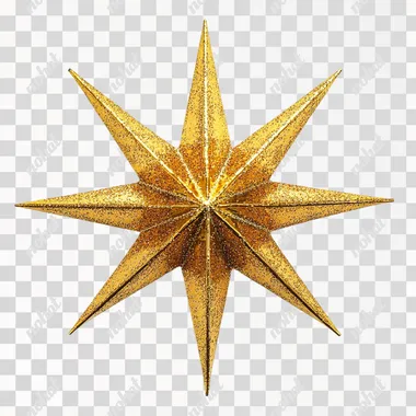 Golden Christmas Star: A Festive Shine