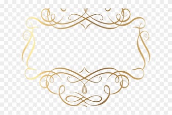 Golden Clipart Gold Filigree - Gold Circle Border Fancy