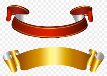 Golden Clipart Ribbon Scroll - Ribbon Vector Gold Png