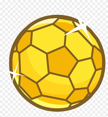 Golden Clipart Soccer Ball - Balon Dór Png
