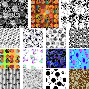 Golden collection of seamless wallpapers texture