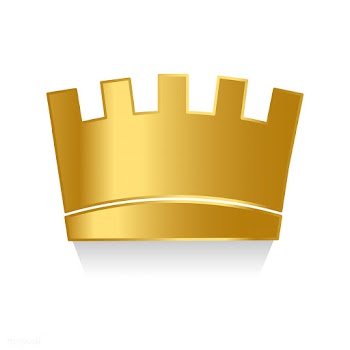 Golden crown on white background vector | Free stock vector - 489059
