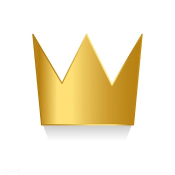 Golden crown on white background vector | Free stock vector - 489070