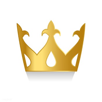 Golden crown on white background vector | Free stock vector - 489118