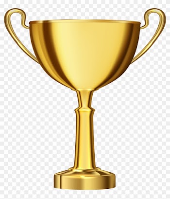 Golden Cup Award Transparent Png Clip Art - Transparent Trophy