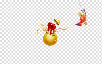 Golden egg creative gift transparent background PNG clipart