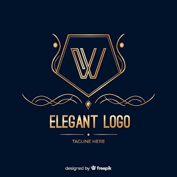 Golden elegant business logo template Free Vector