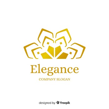 Golden elegant business logo template Free Vector