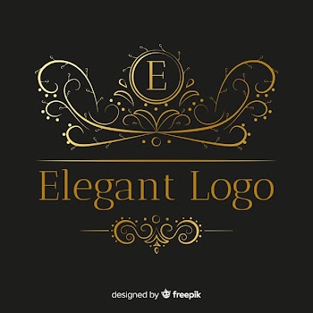 Golden elegant logo template Free Vector