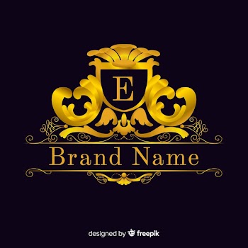 Golden elegant logo template Free Vector