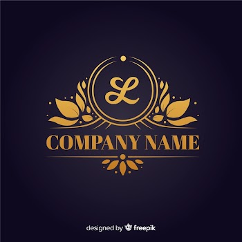Golden elegant logo template Free Vector