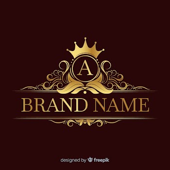 Golden elegant logo template Free Vector