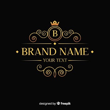 Golden elegant logo template Free Vector