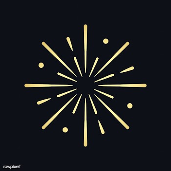 Golden firework explosion element vector | Free stock vector - 532850