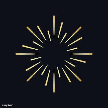 Golden firework explosion element vector | Free stock vector - 532862