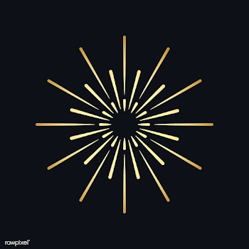 Golden firework explosion element vector | Free stock vector - 532883