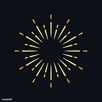 Golden firework explosion element vector | Free stock vector - 532887
