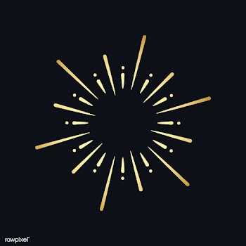 Golden firework explosion element vector | Free stock vector - 532888