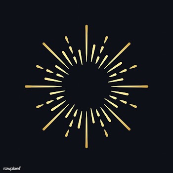 Golden firework explosion element vector | Free stock vector - 532889