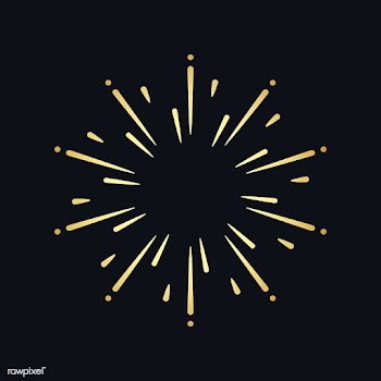 Golden firework explosion element vector | Free stock vector - 532890
