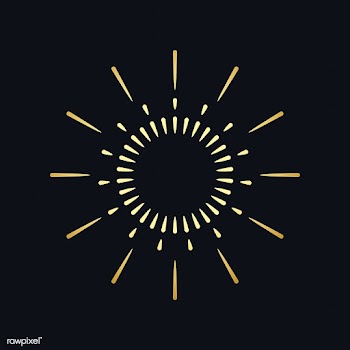 Golden firework explosion element vector | Free stock vector - 532893