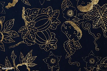 Golden floral background design  | Free  illustration - 2335114