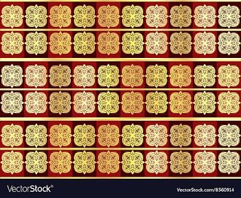 Golden Floral Background vector image