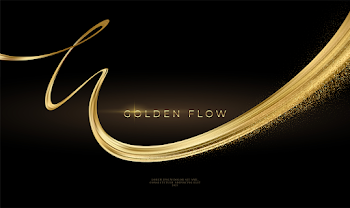 Golden Flow Abstract Design