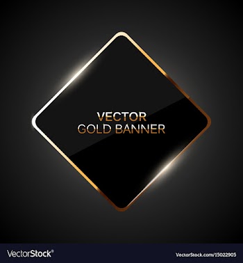 golden frame banner