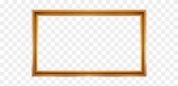 Golden Frame Cutout - Western Wooden Frame Png