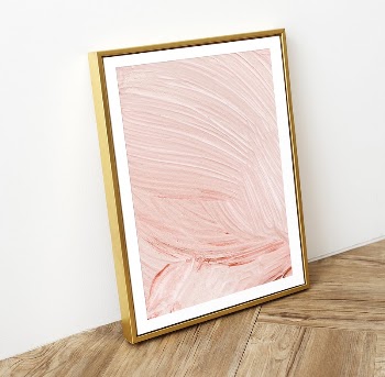 Golden frame mockup against a wall | Free PSD Mockup - rawpixel