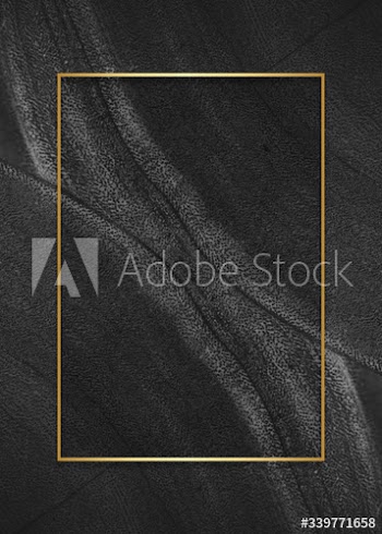 Golden frame on a card